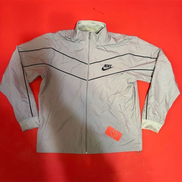Nike Men's  Jacket Size L Gray Lightweight - Picture 1 of 13